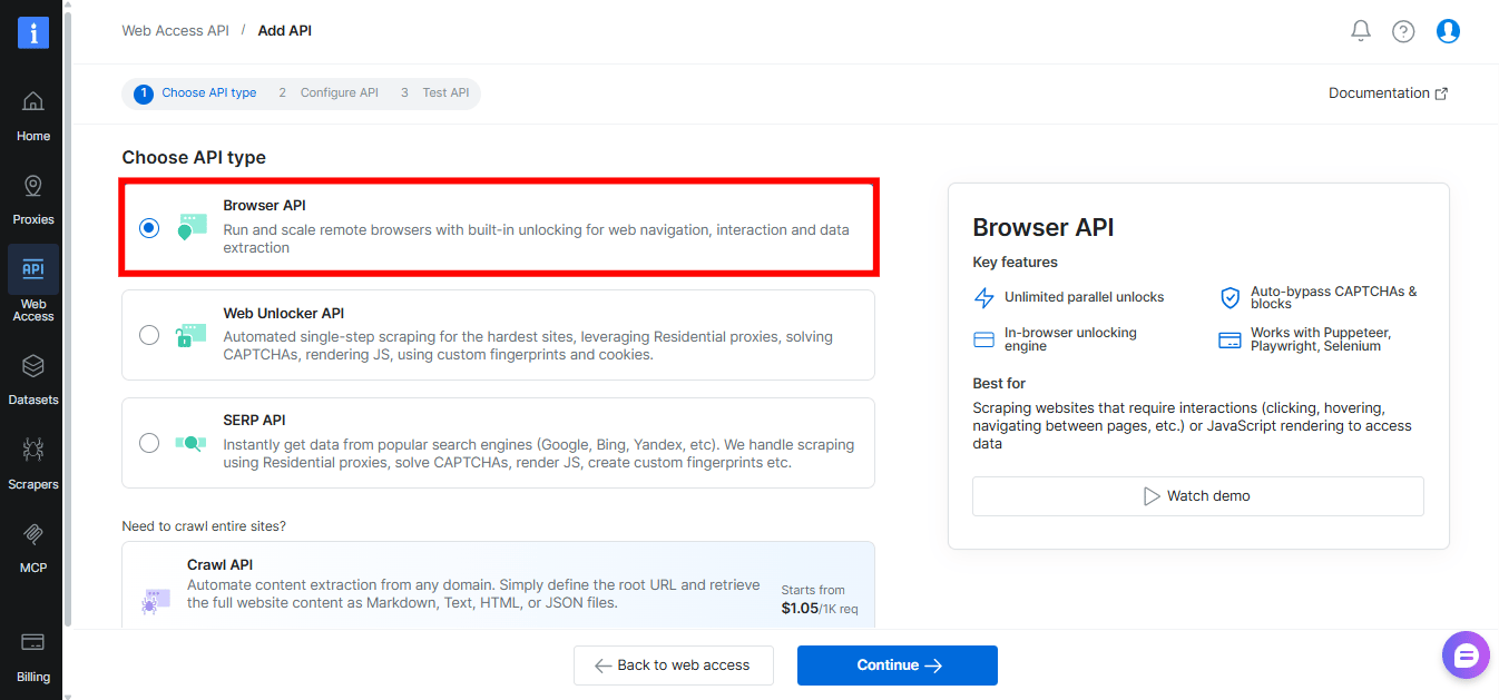 Create an API