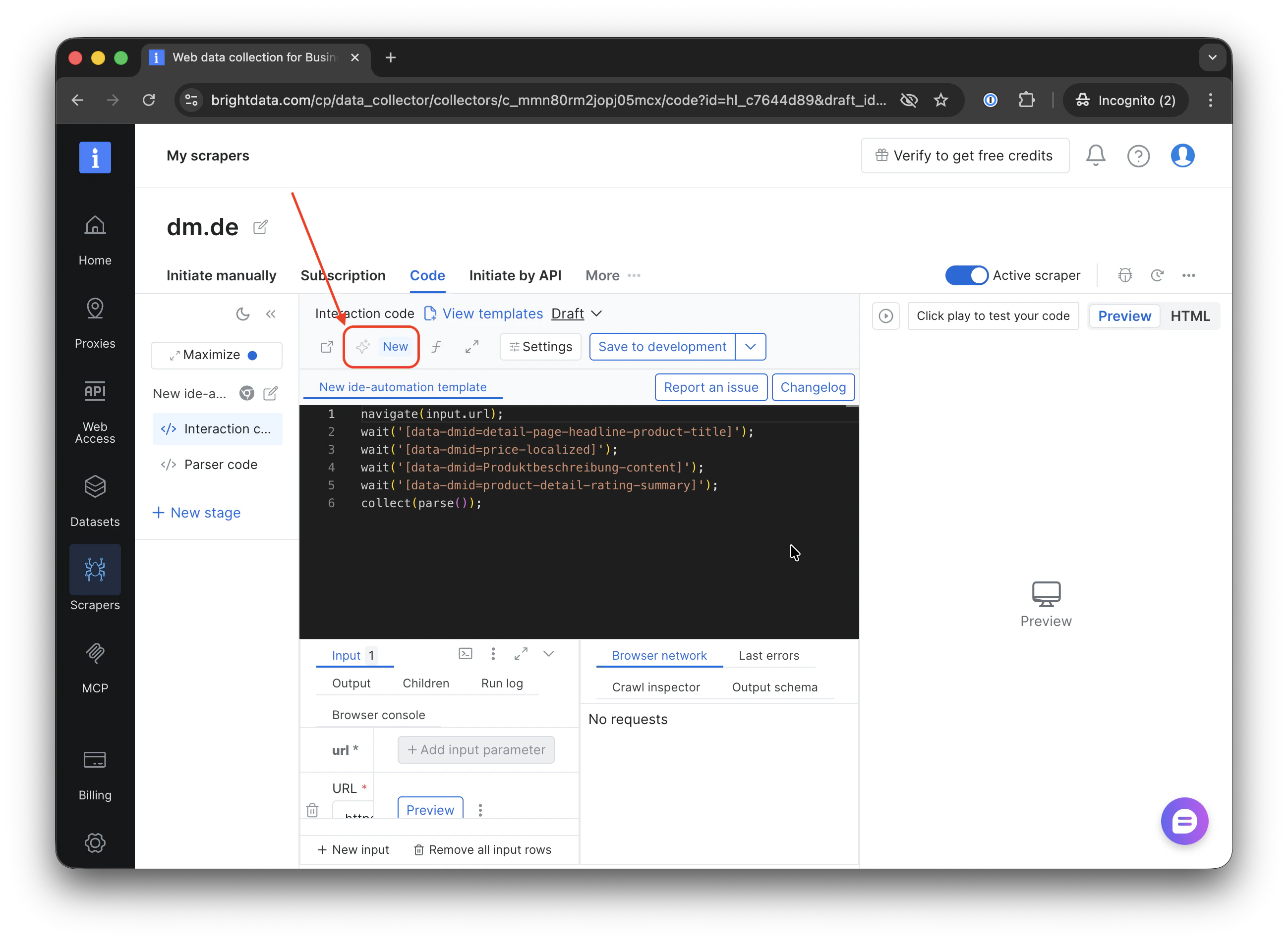 Self-Healing tool location in the Scraper Studio IDE