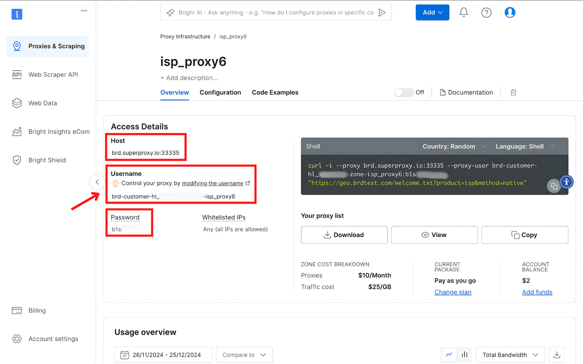 Access Proxy Credentials