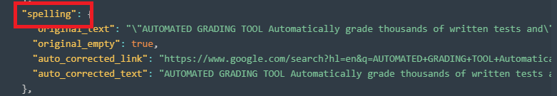 Spelling-JSON