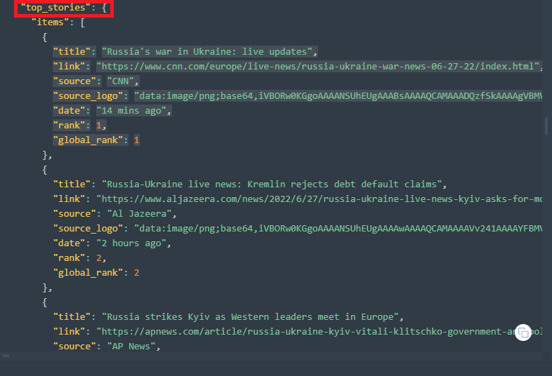 Top-Stories-JSON