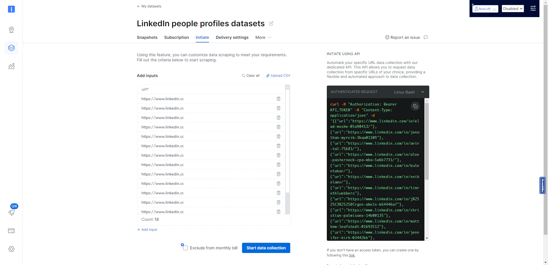 Subsequent Collection with Custom View