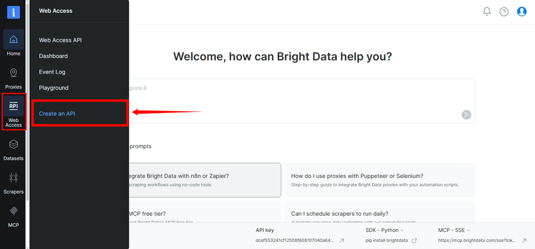 Create Your First Browser API - Bright Data Docs