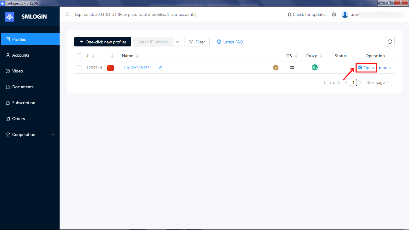 Saving the Proxy Configuration
