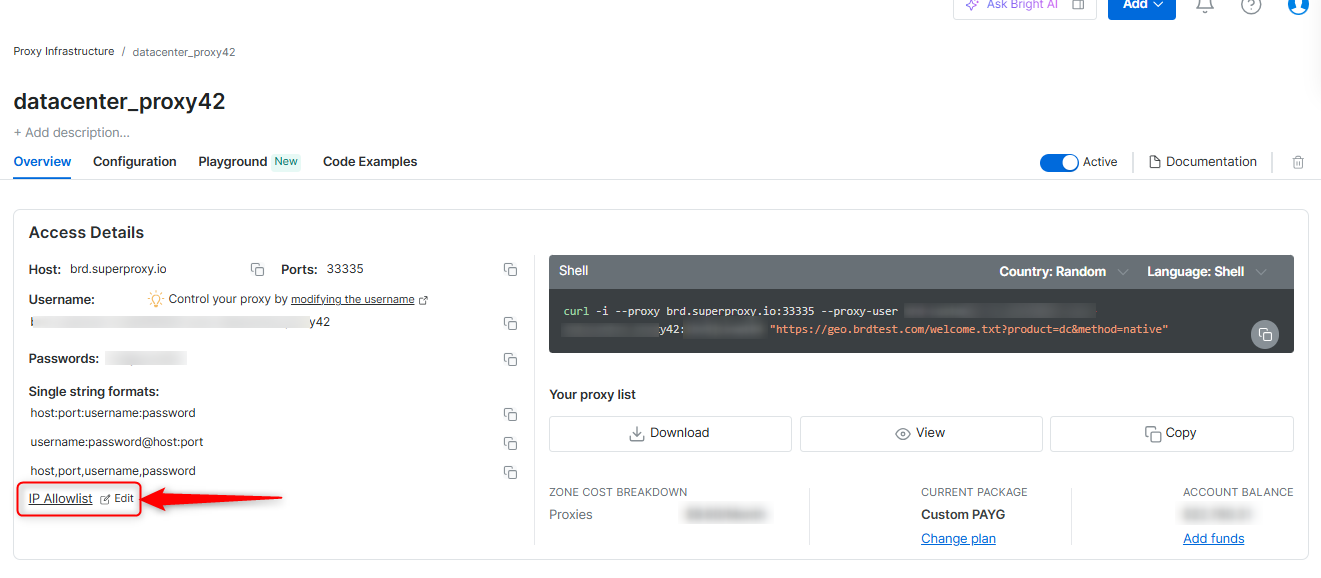 Allowlist and Denylist IPs and Domains - Bright Data Docs