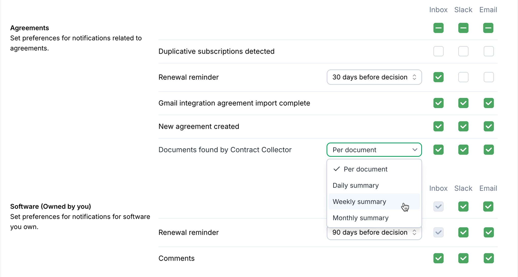 Batched Document Ingestion Emails