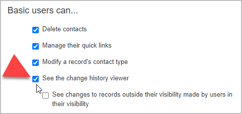 Enable Change explorer for basic users