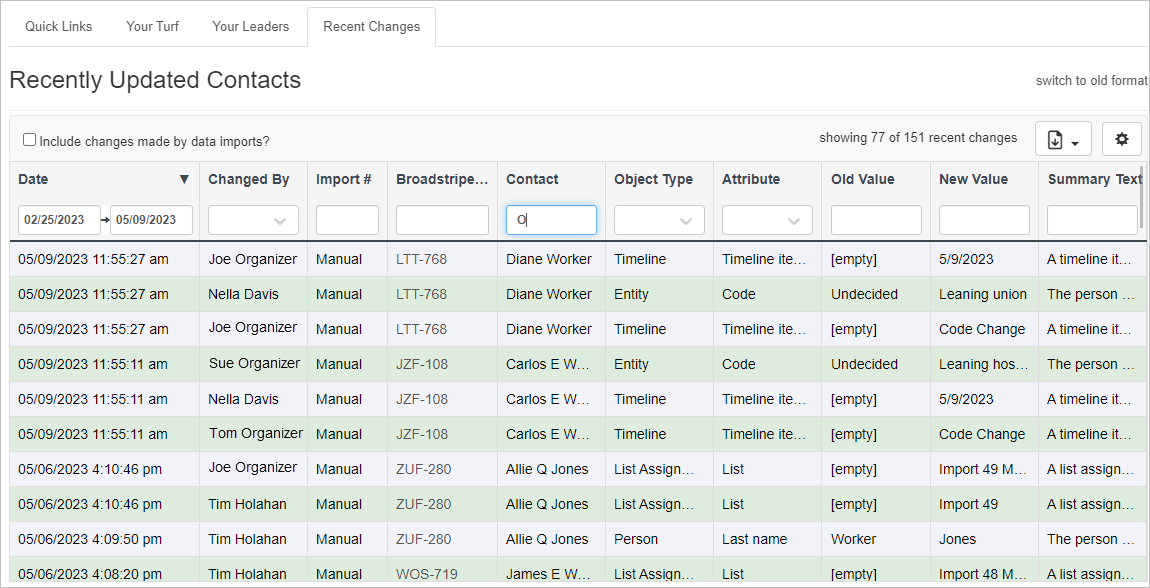 Change Explorer View