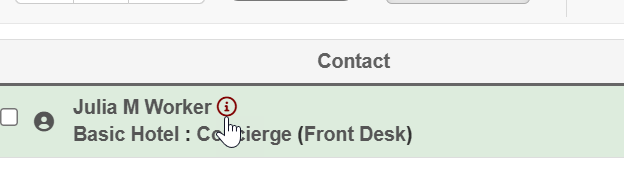Hover by name for info icon