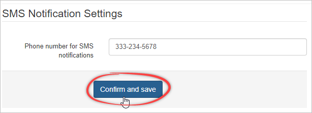 Add your number and save.