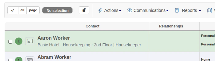 Magic header button
