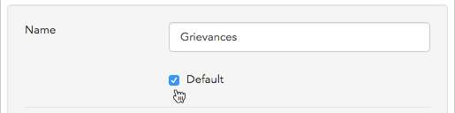 Setting a default option