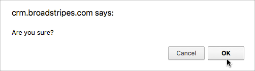 Assessment delete confirmation