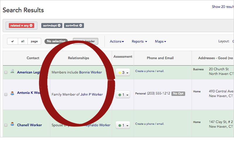 Modify layout results