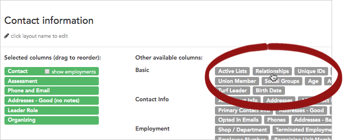 Modify layout select