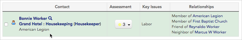 Primary org in search results