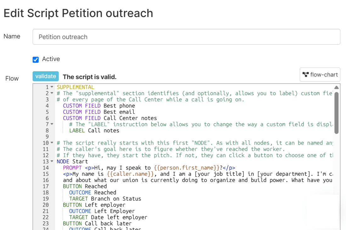 Creating a call script - Broadstripes Help Center