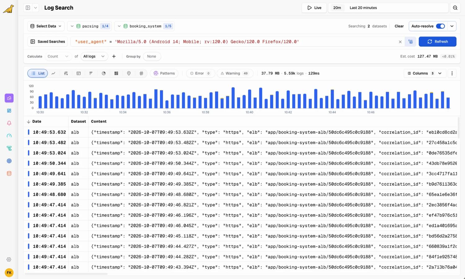 Log Search overview
