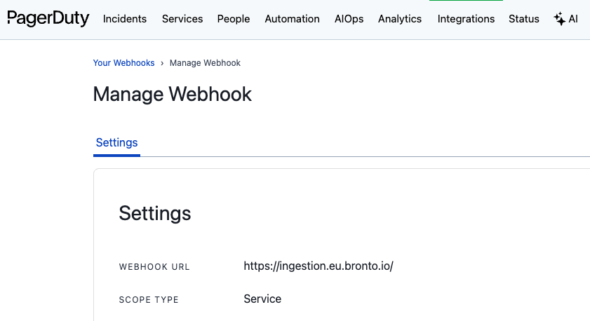 PagerDuty - Bronto Docs