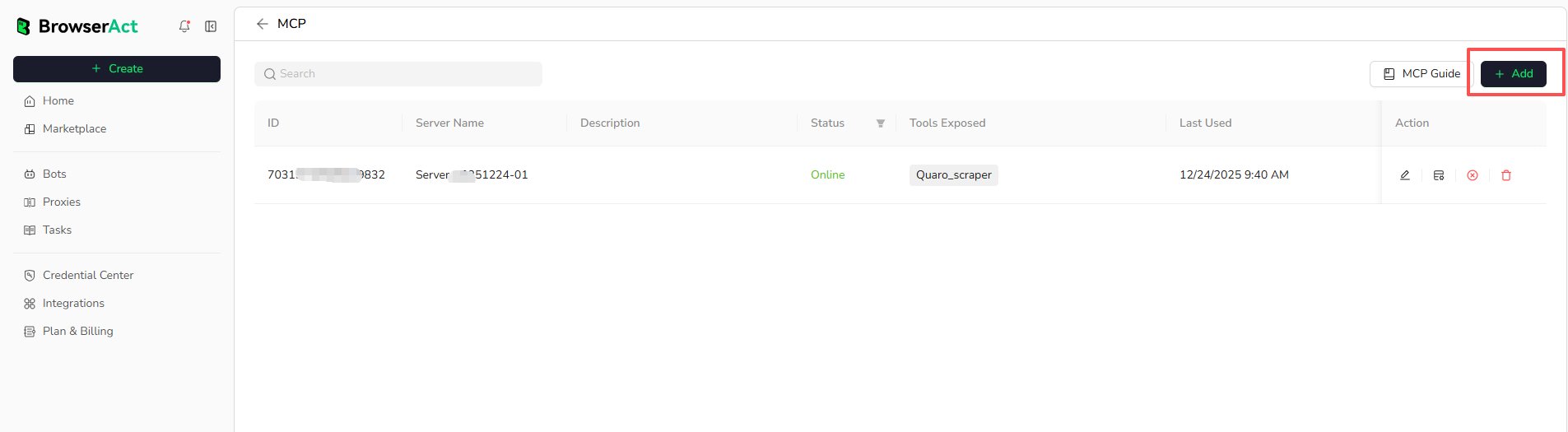 Add an MCP Server