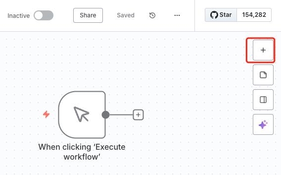 Add a node to the n8n workflow