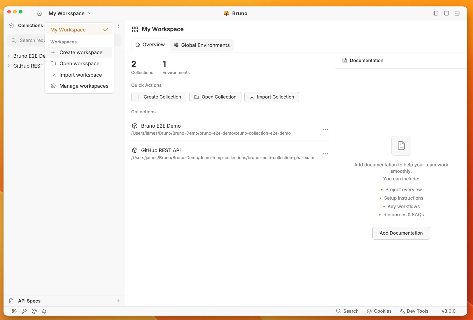 Create Workspace