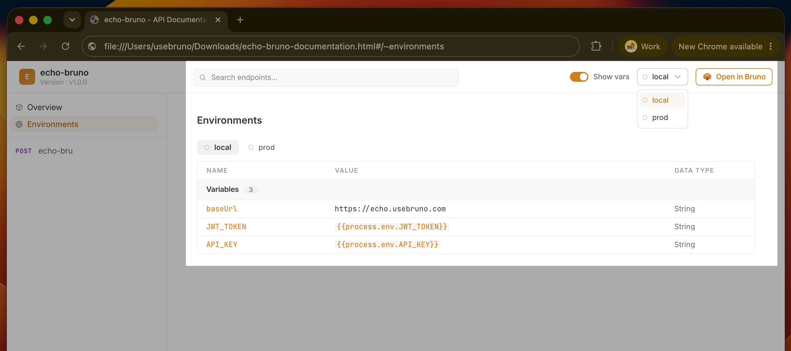 environment support
