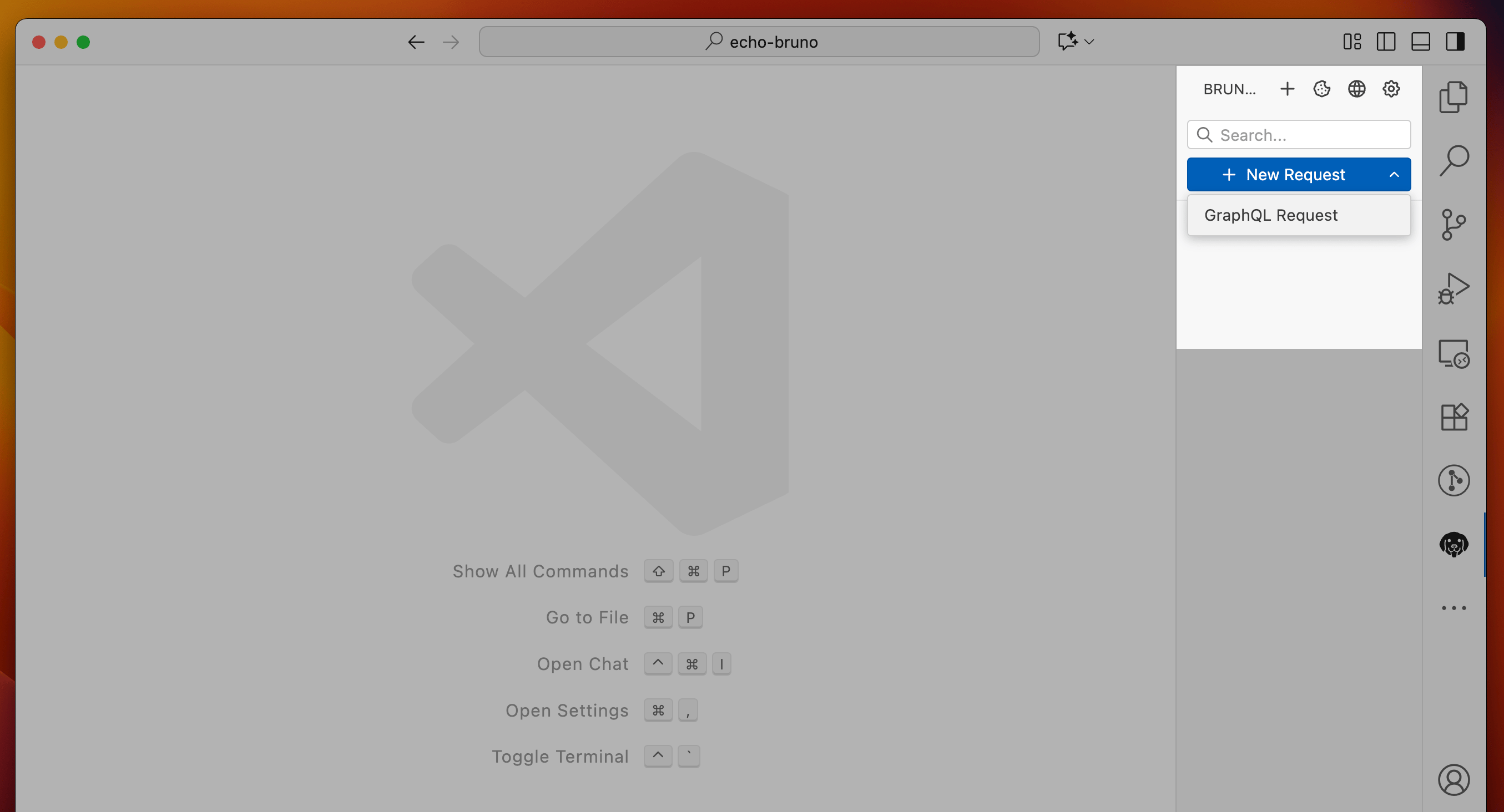 VS Code Extension Create Request
