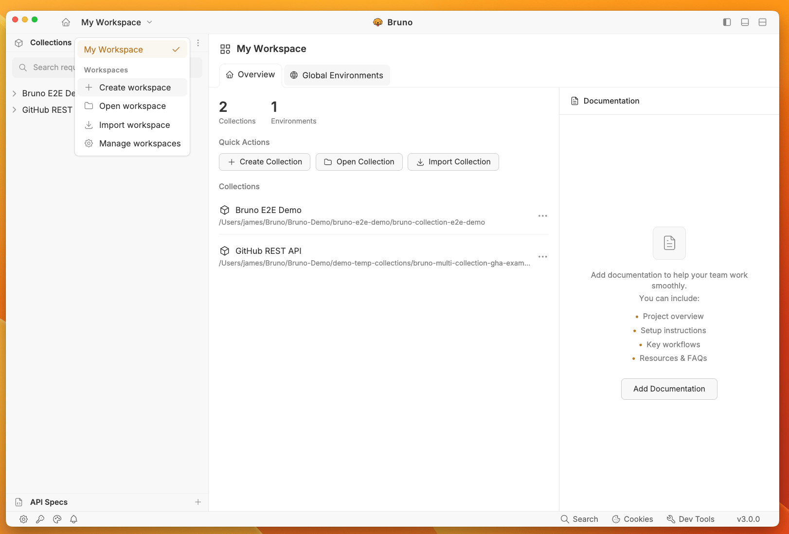 Create Workspace