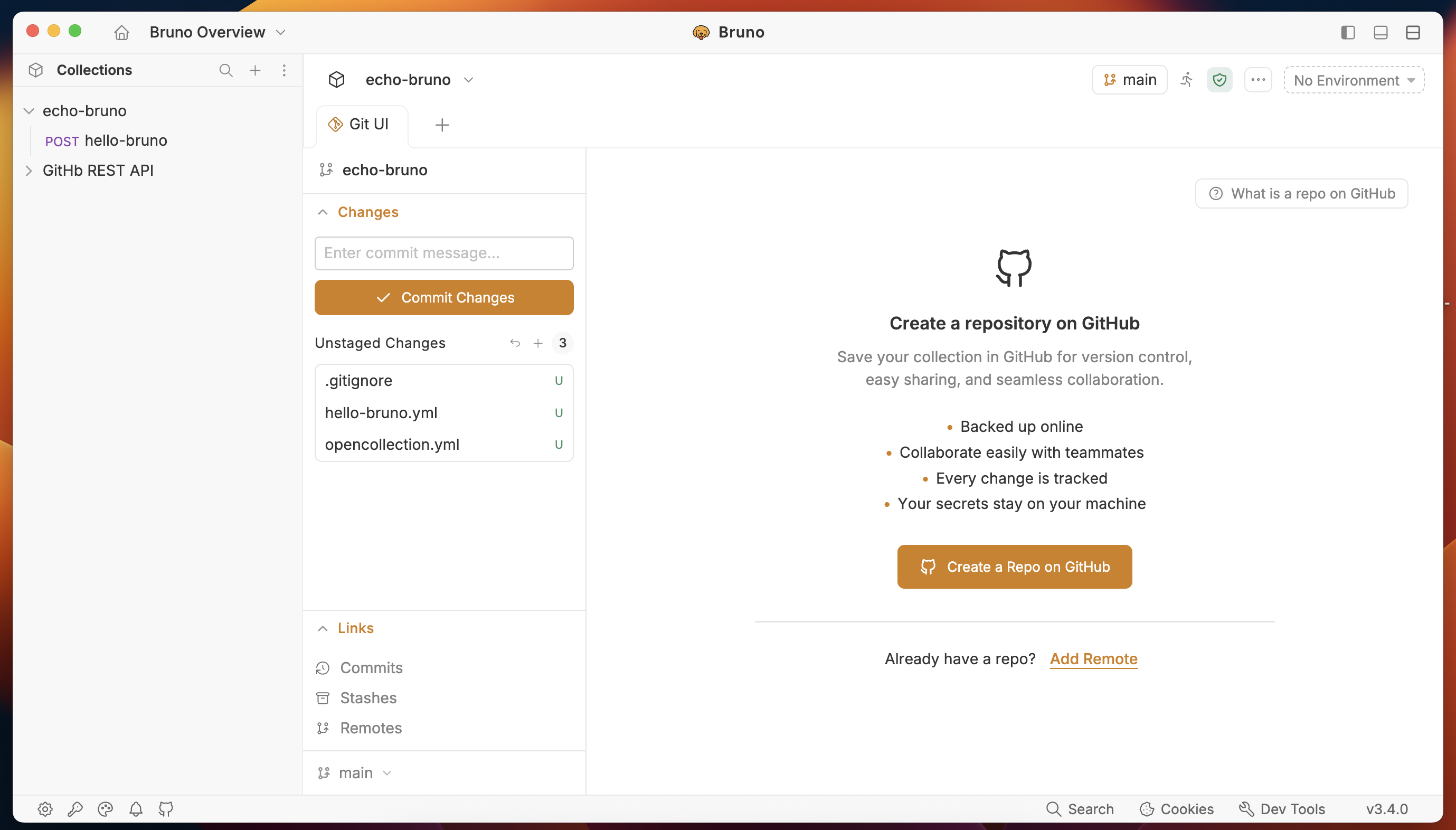 Create Repository Prompt