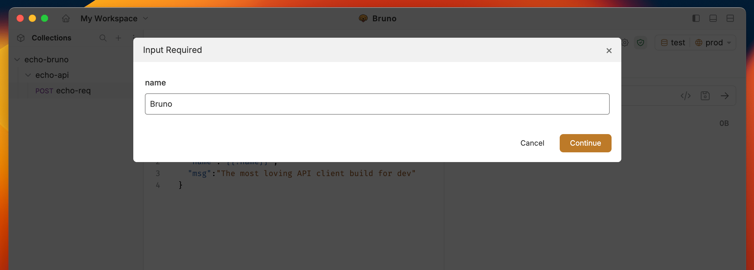 Prompt Variable Dialog