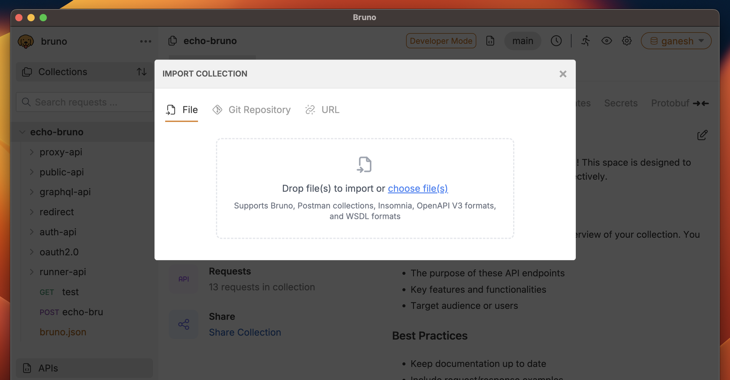 Import Dialog with WSDL Option