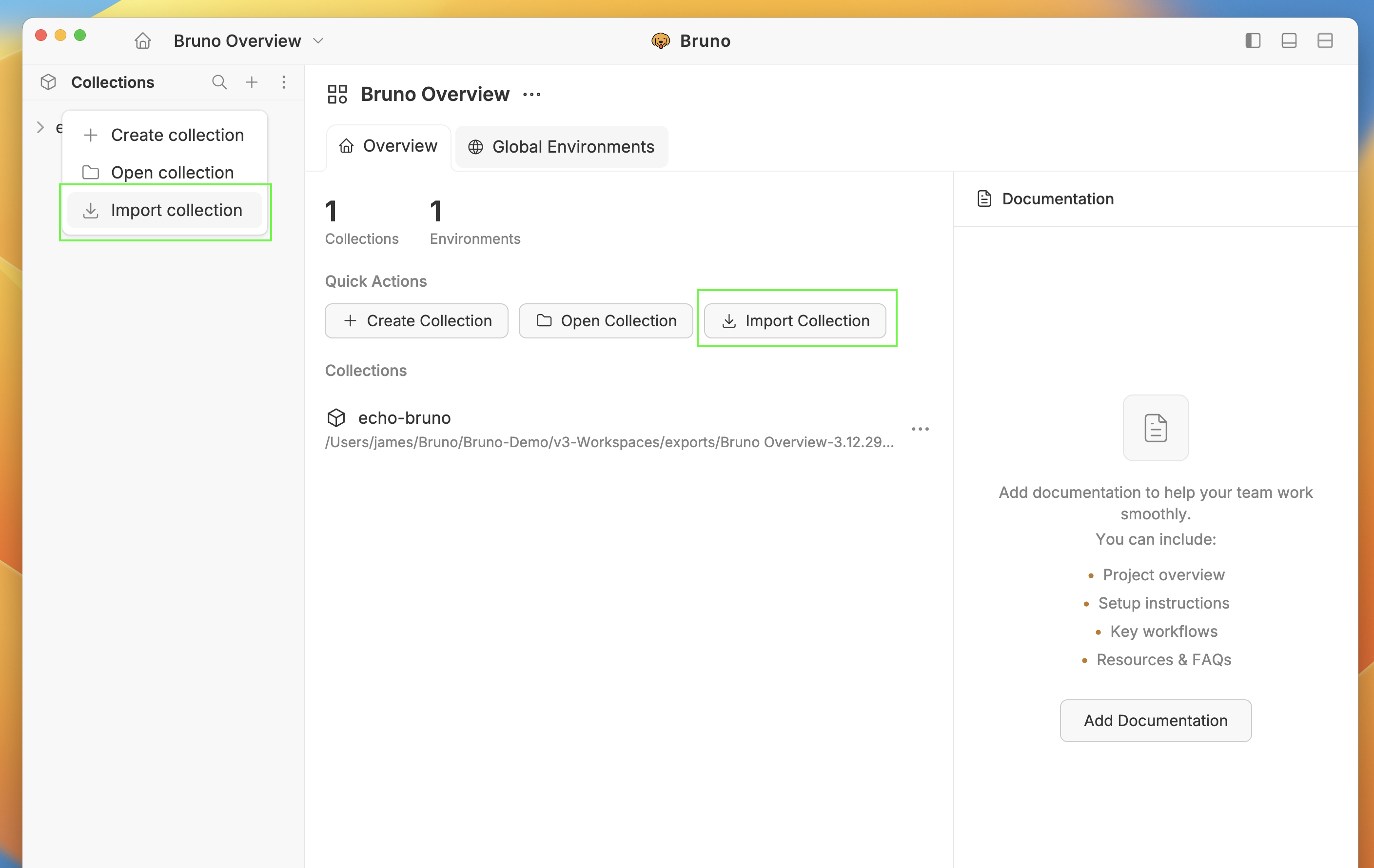 Import Option