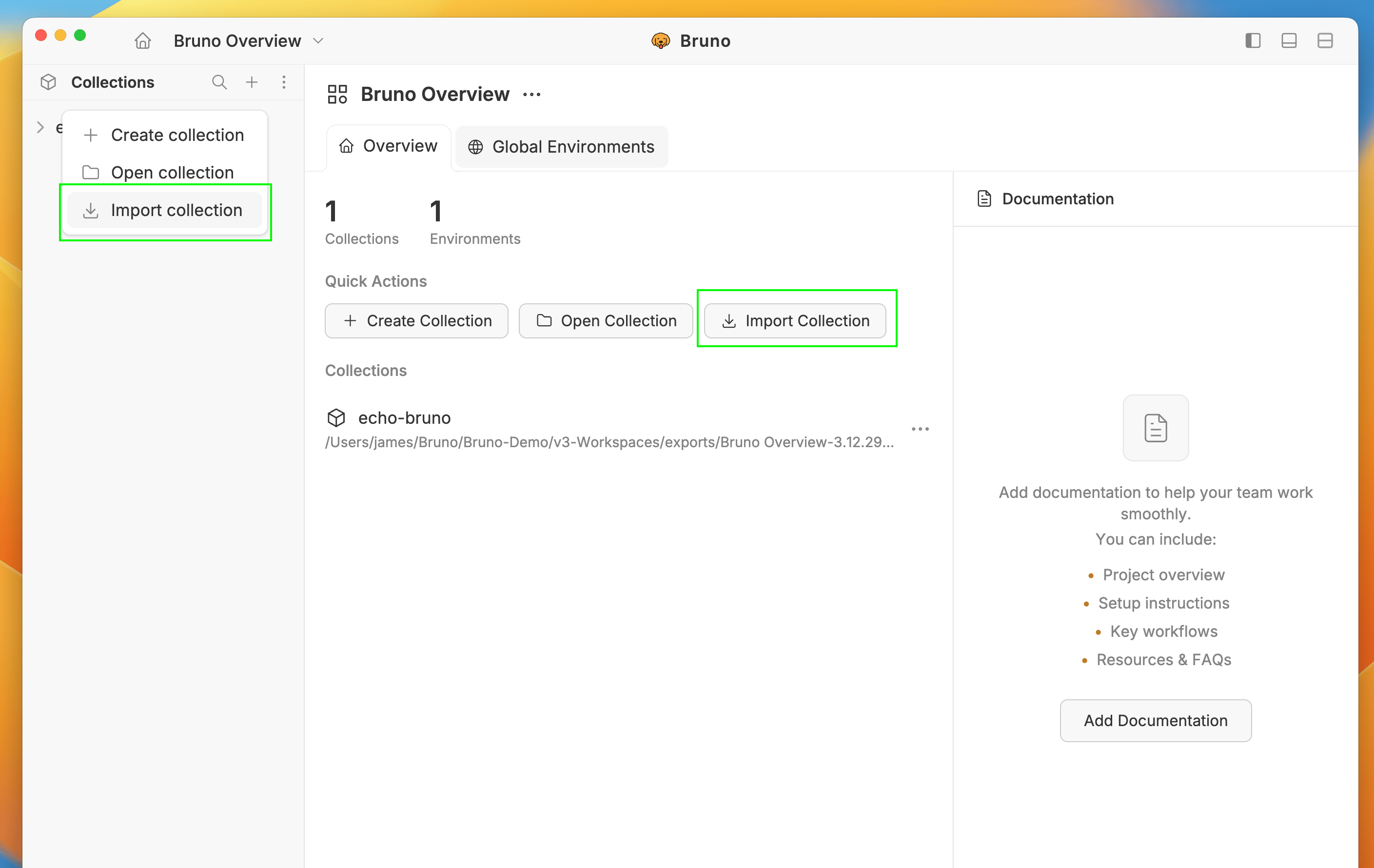 Import Option
