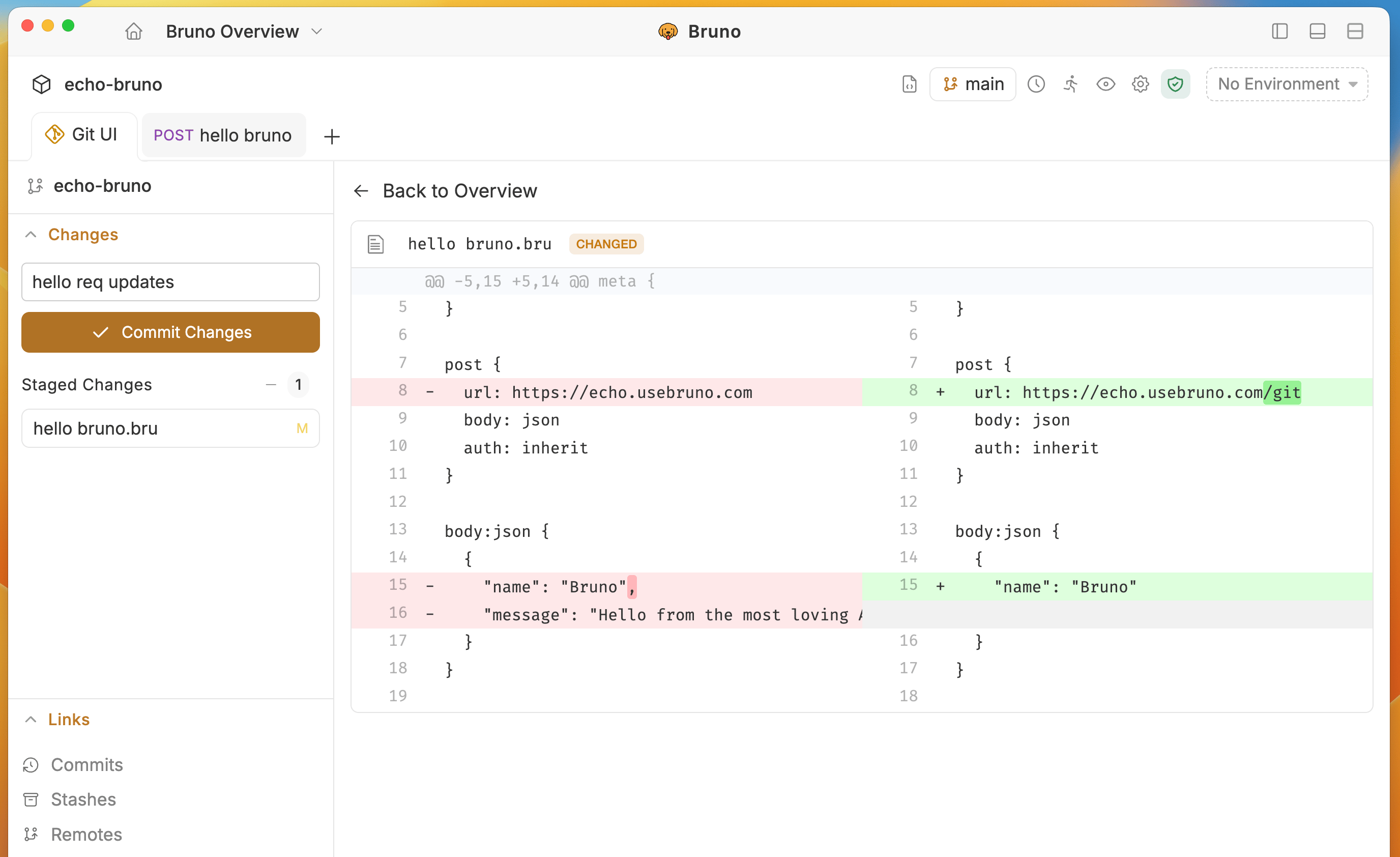 Commit Changes