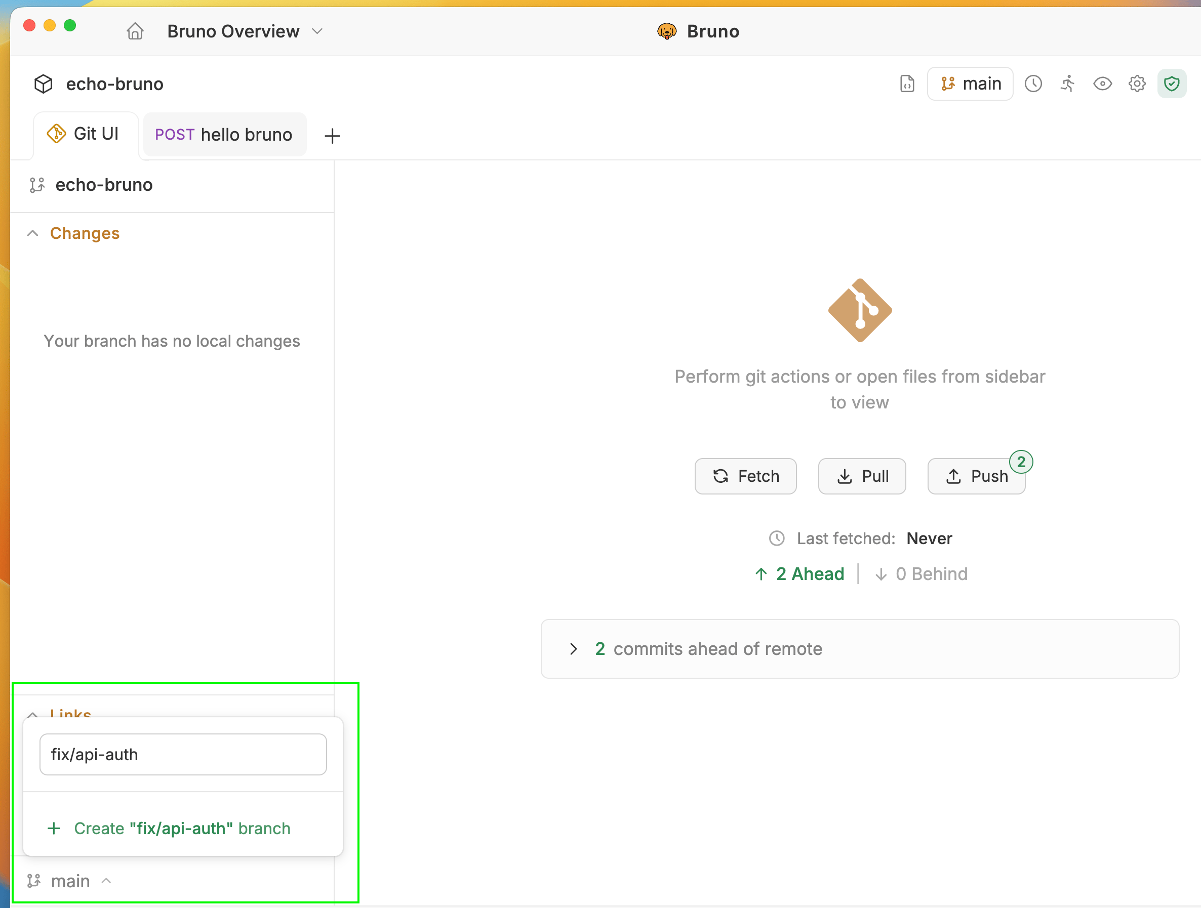 Create Branch