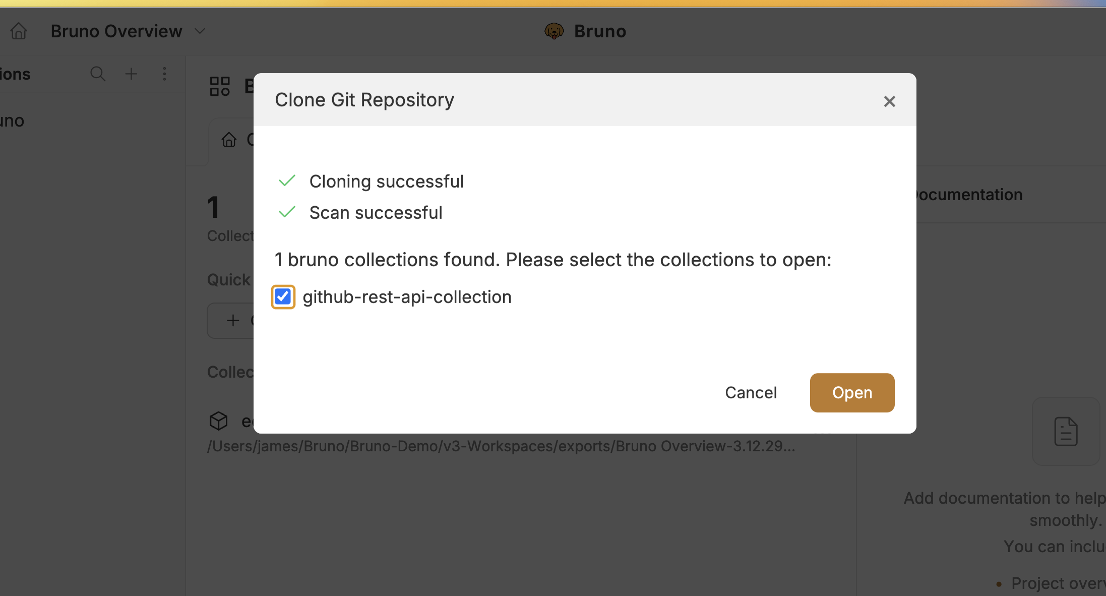 Collection Open