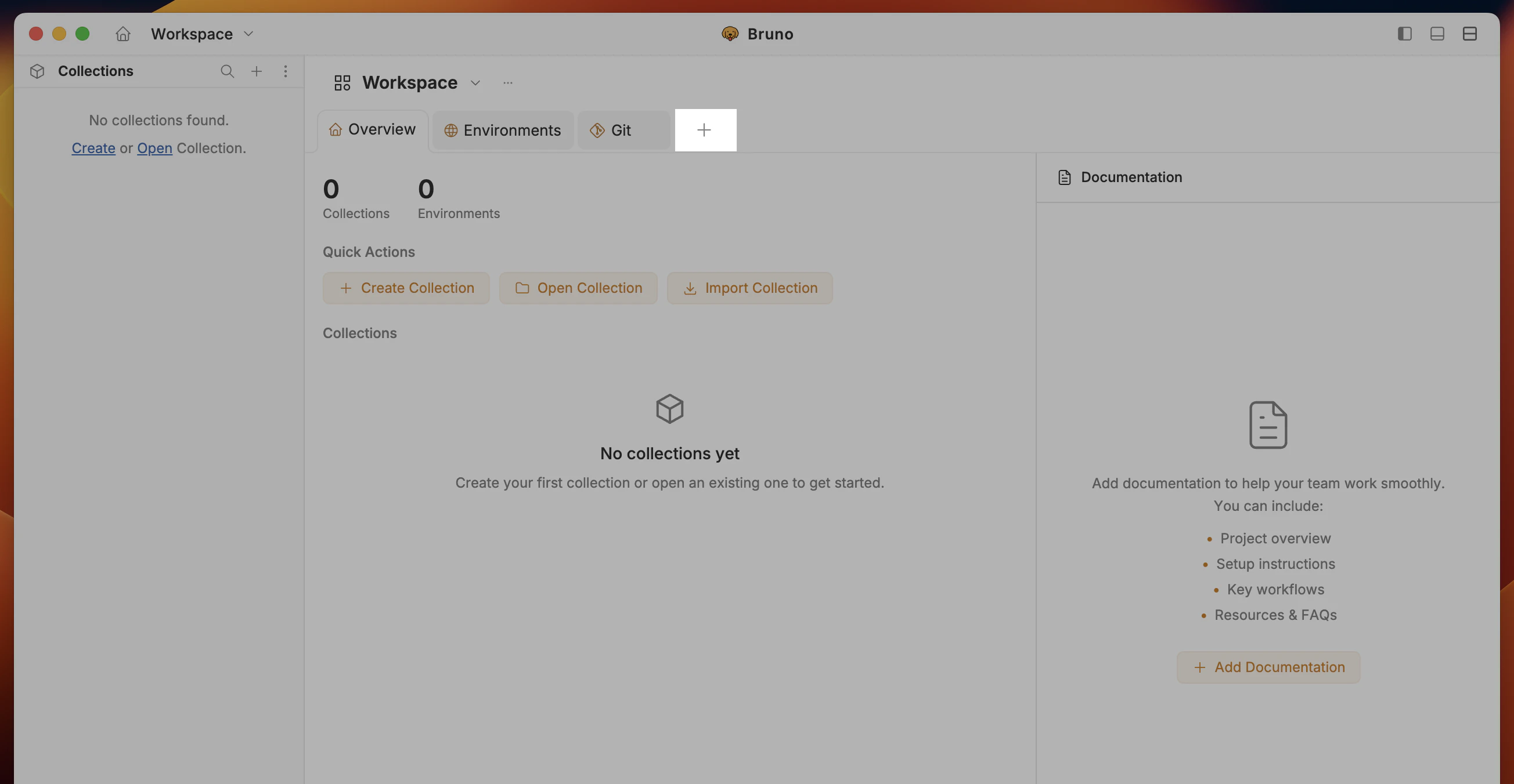 create request without a collection