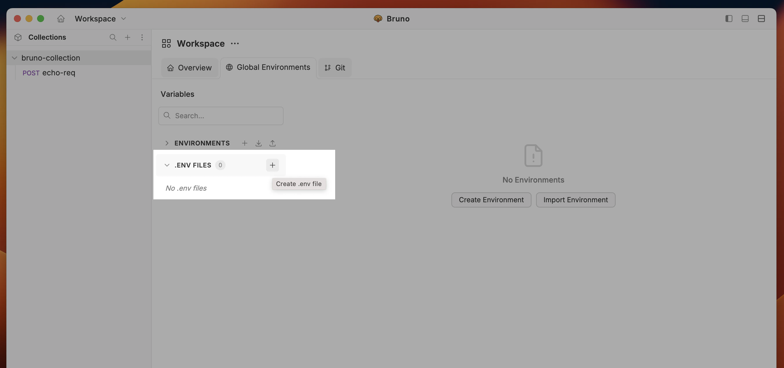 Create Environment File