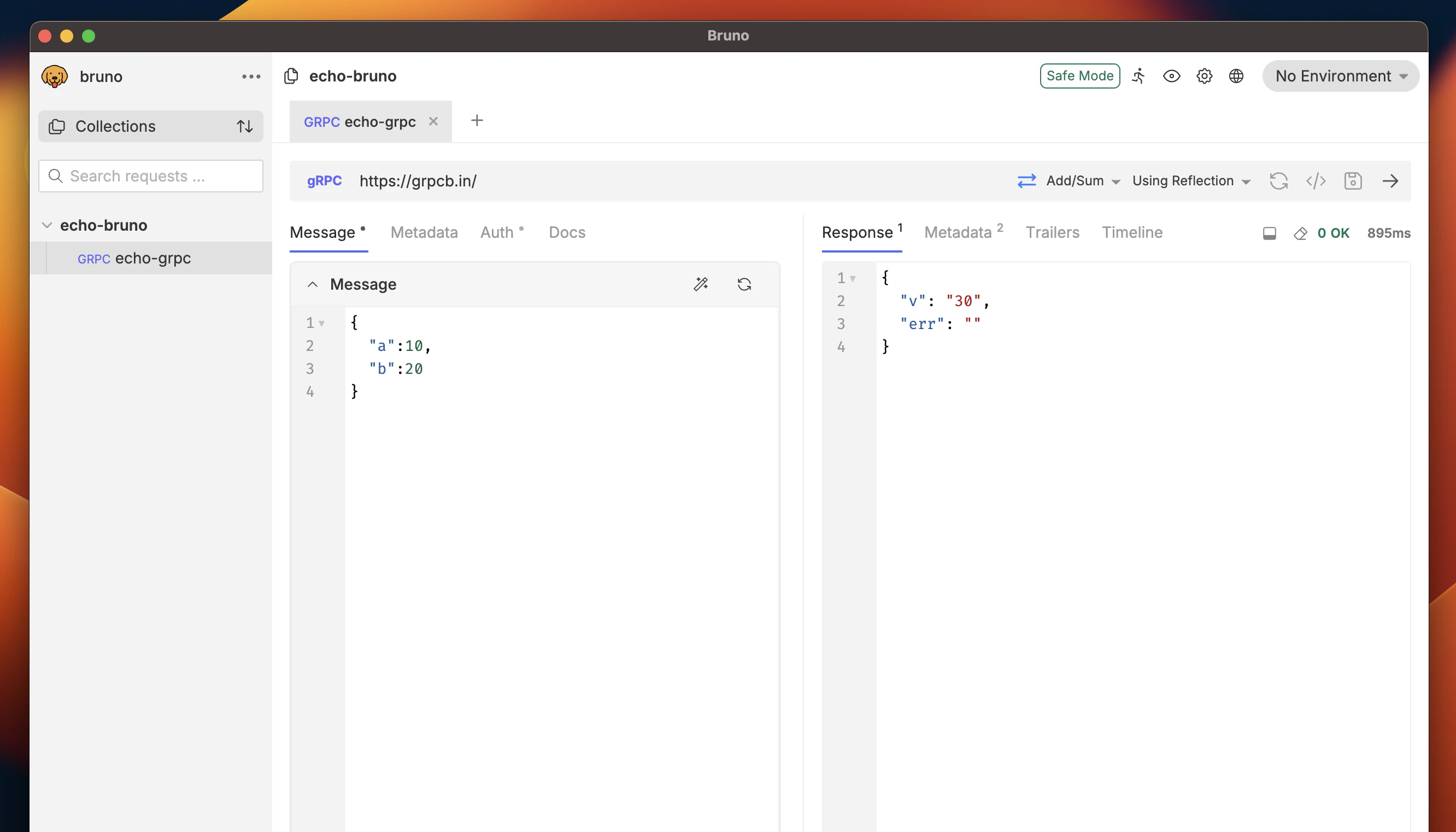 Add Message and Receive Response