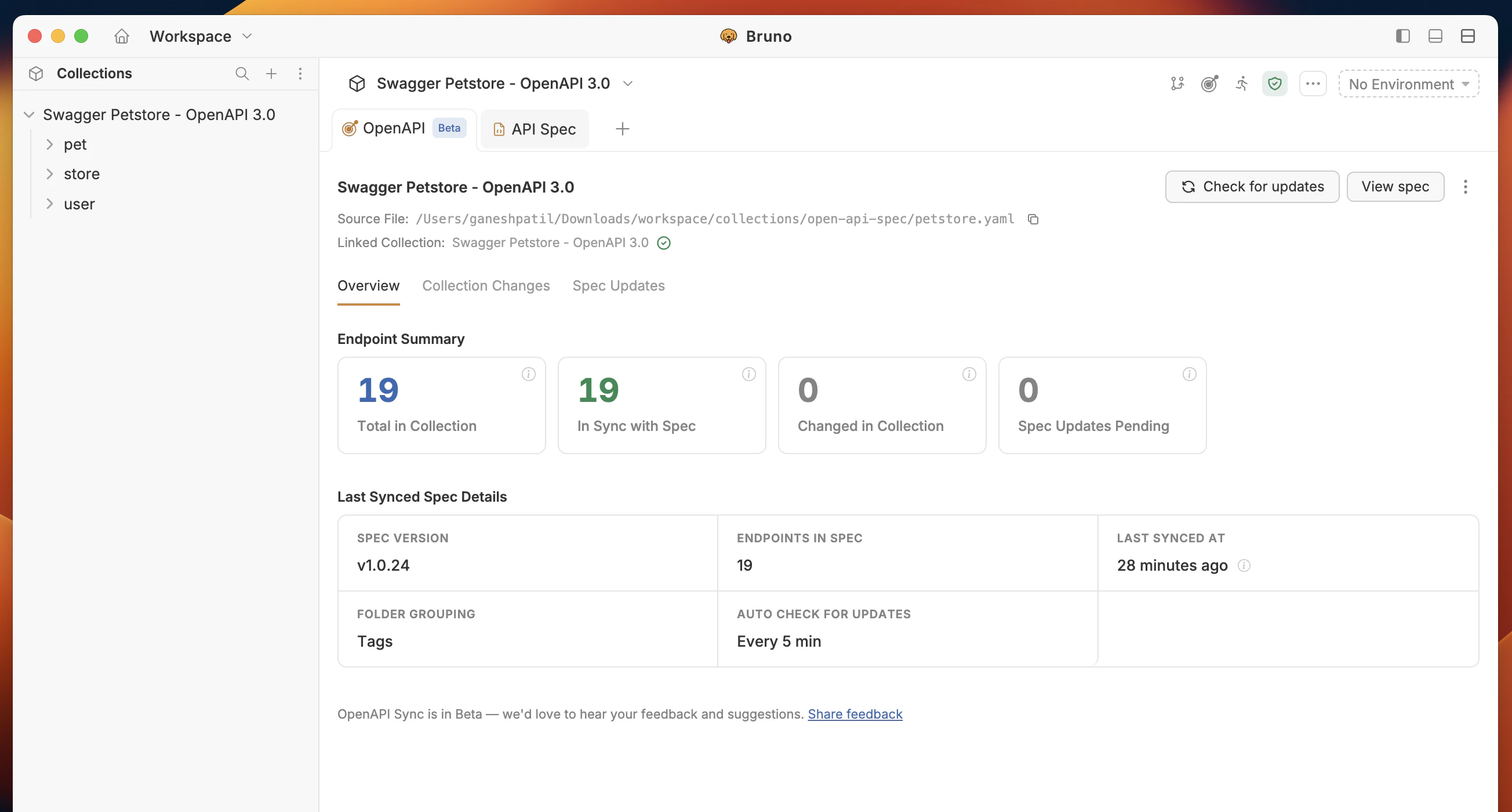 openapi sync ui at a glance