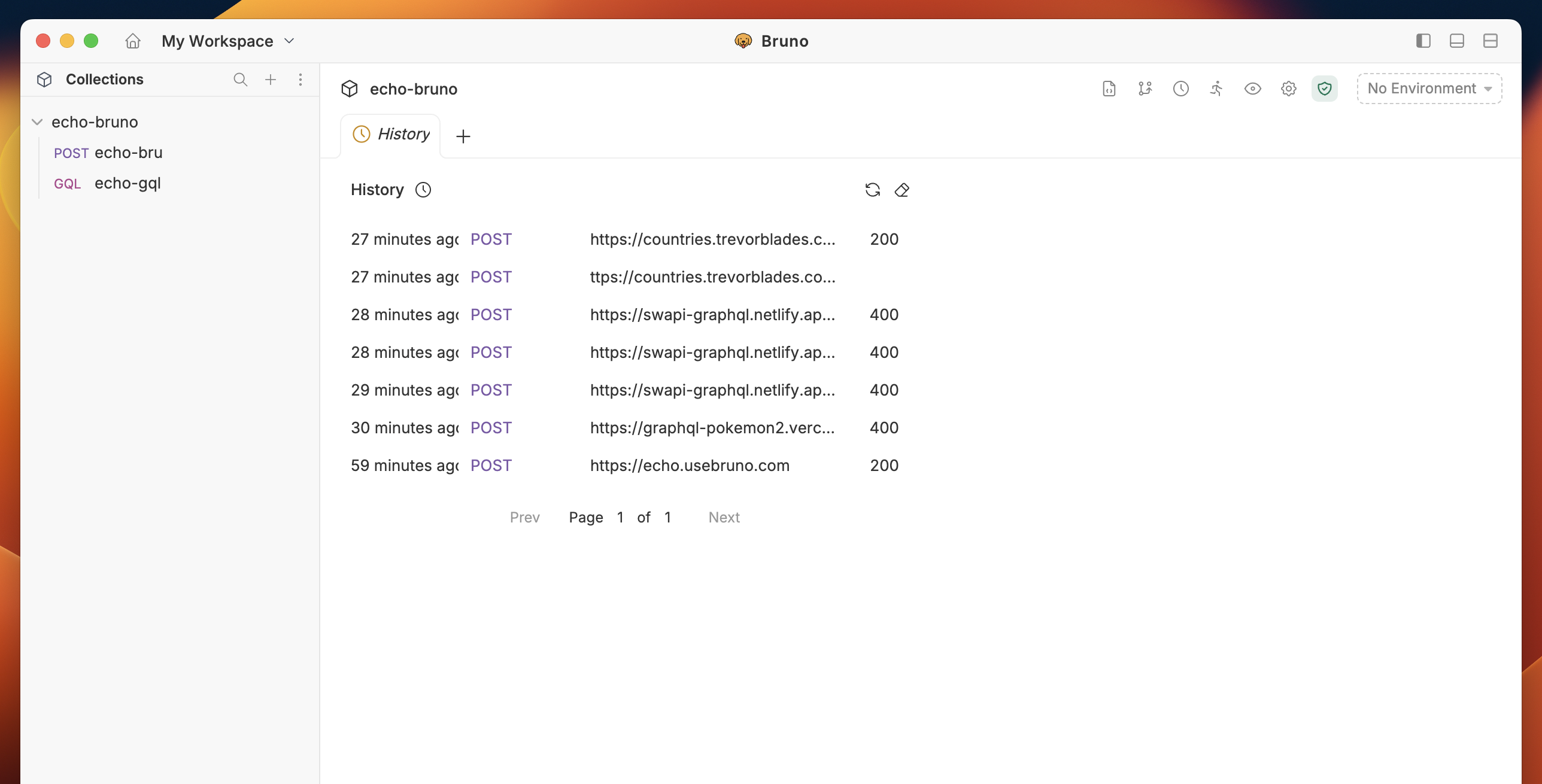 navigate history
