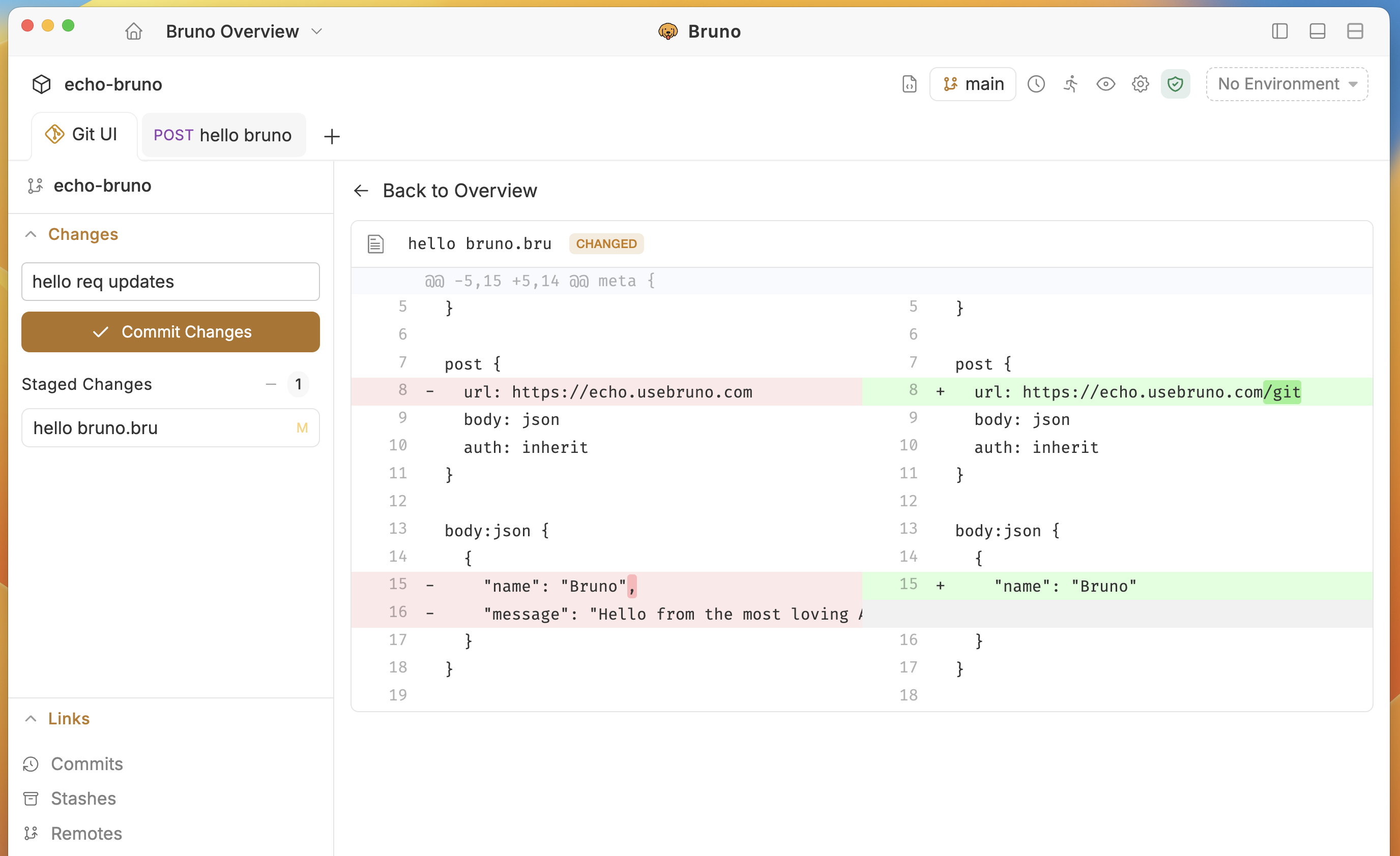 Commit Changes