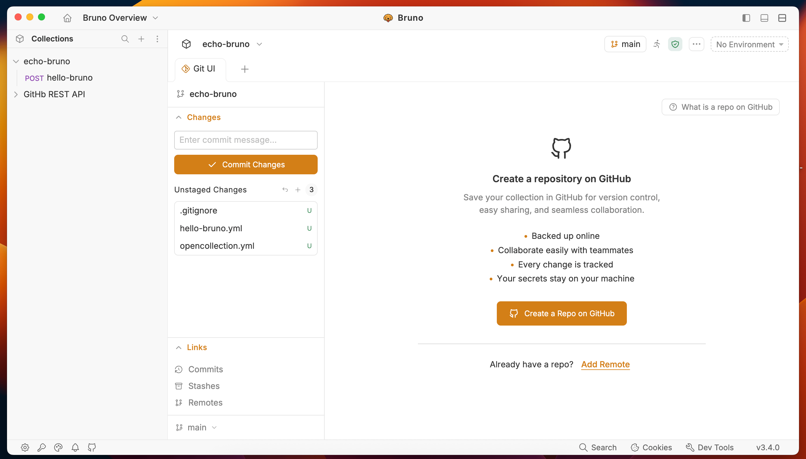 Create Repository Prompt