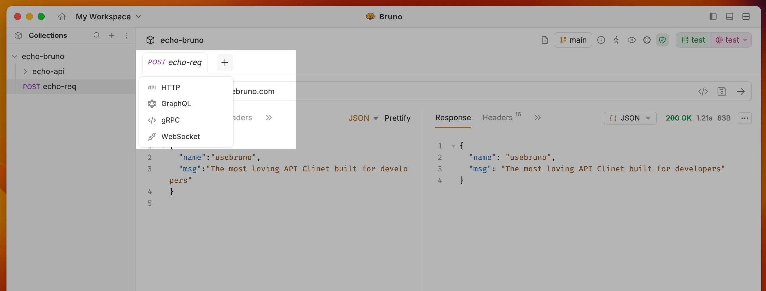 Inline Request Creation