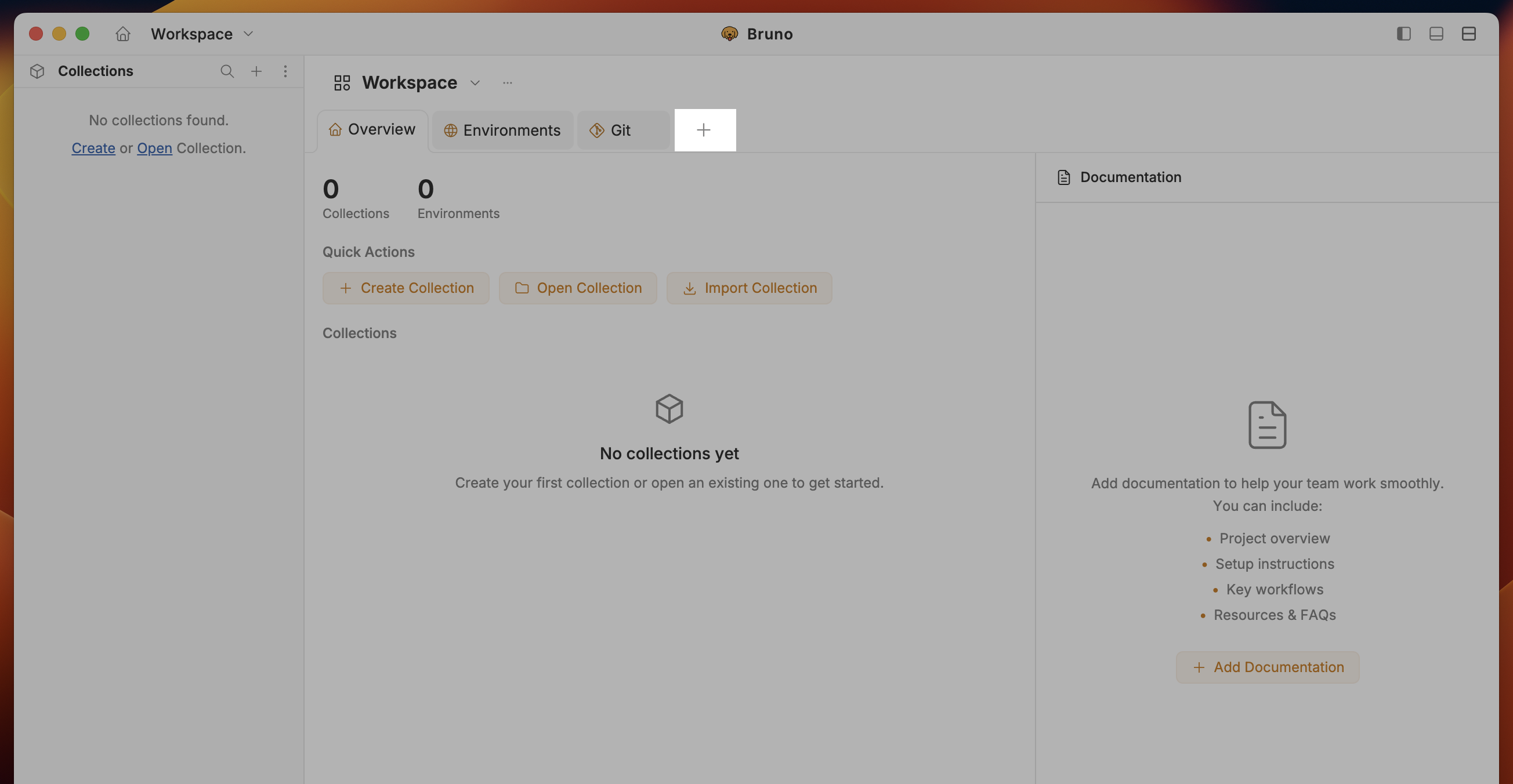 create request without a collection