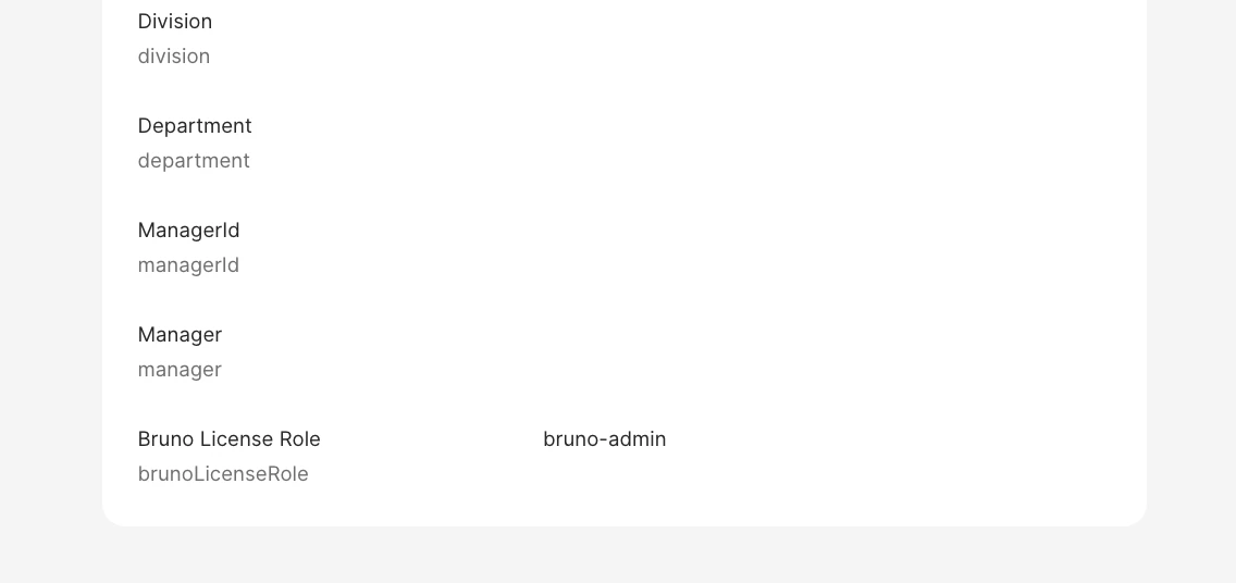 Set Bruno License Role on a user's profile