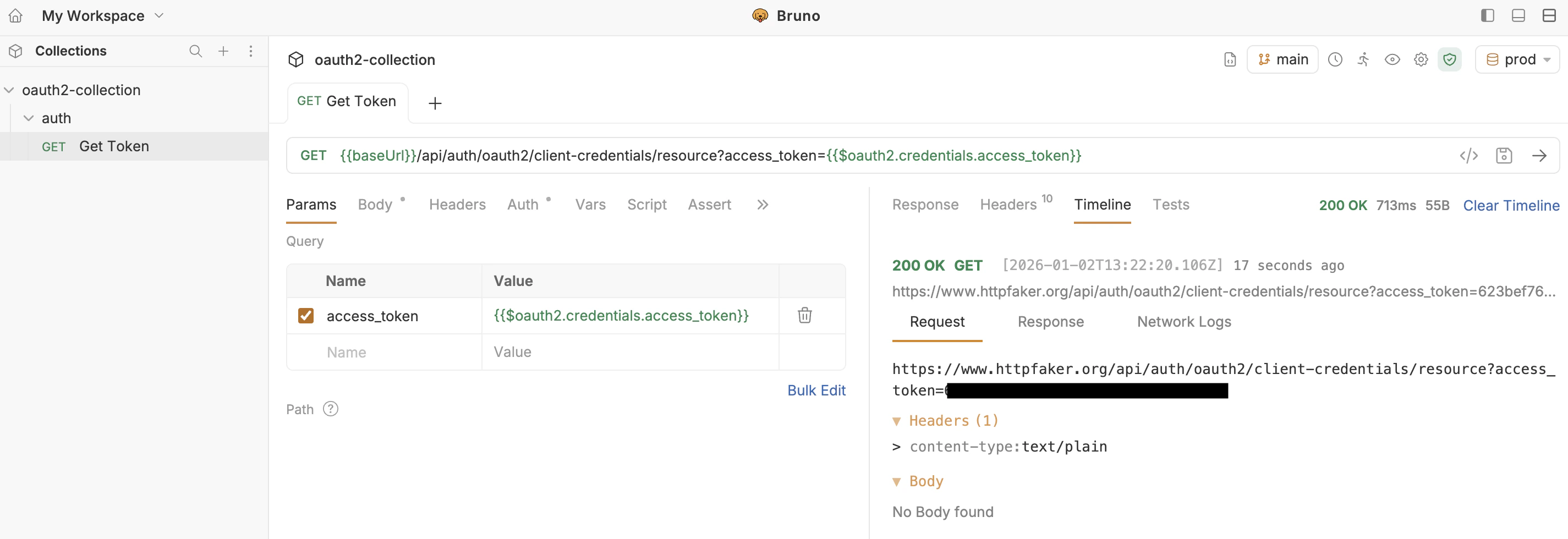 Directly Use Token in Query Params