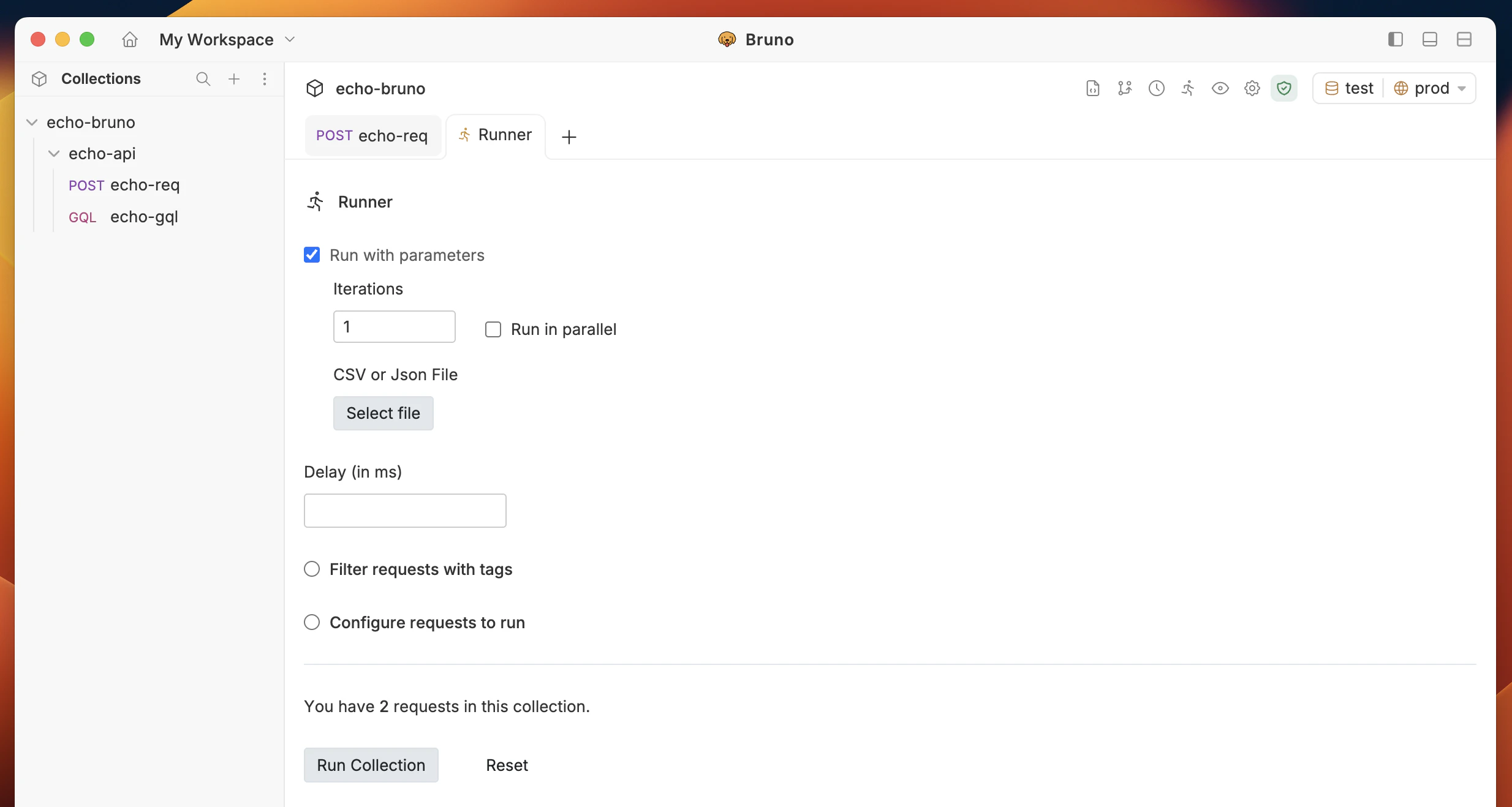 Select Parameters