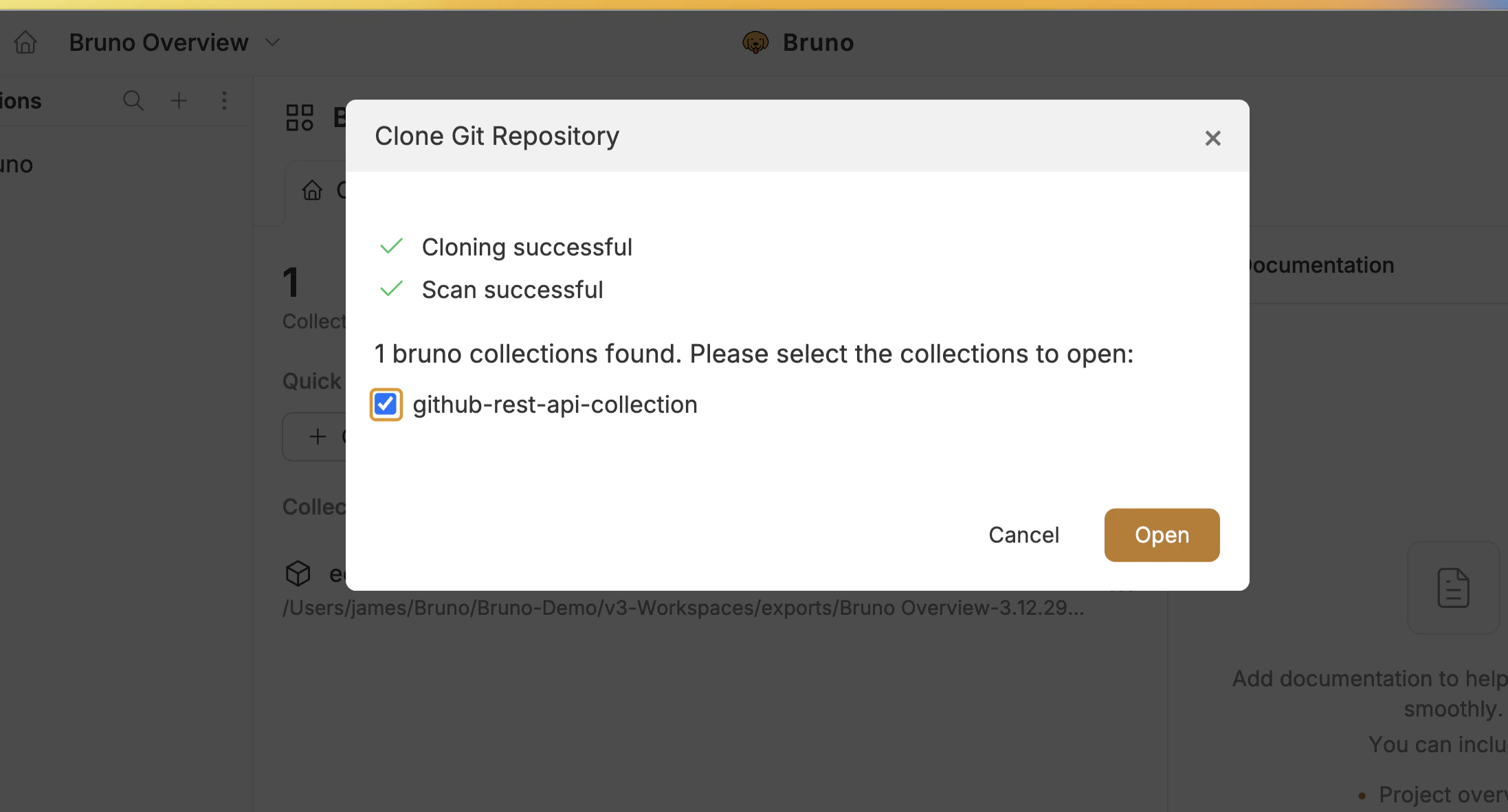 Collection Open